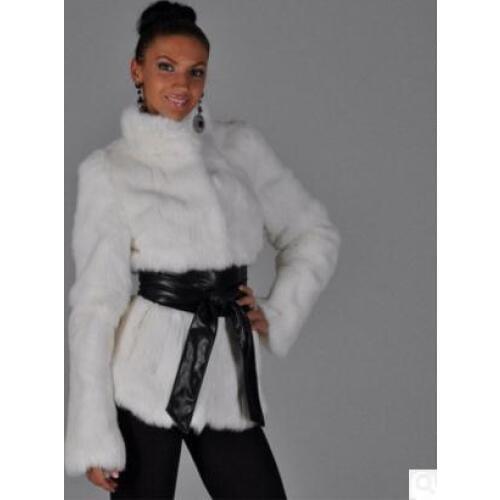 Black/White Female Casual Long Section Fake Fur Coats Womens Leisure Imitation Fur Overcoats Ladies Faux Fur Tops S/6Xl K841