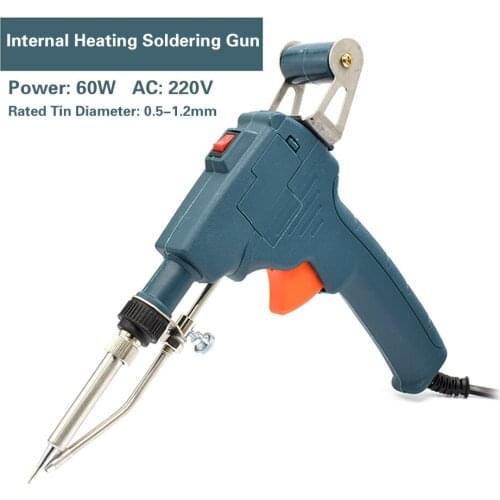 60W External Thermal Manual Welding Automatic Feed Soldering Iron Electric Temperature Tool Adjustable Solder Tool Kit Fast