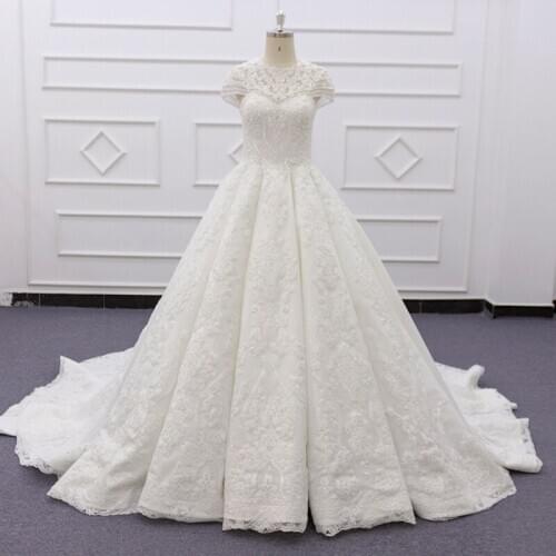 Eslieb Robe De Mariee Princesse 2020 Shiny Beading Crystal Waist Luxury Lace Ball Gown Wedding Dresses Alibaba Online SJ008