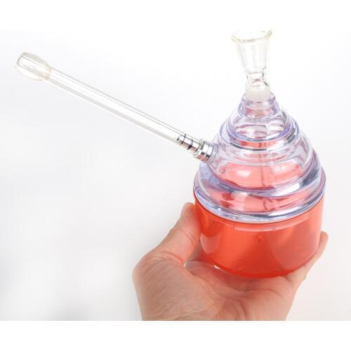 GERUI The New Smoked Small Hookah Acrylic Glass Tube Water Pipes Tobacco Narguile Shisha Smoking Pipe