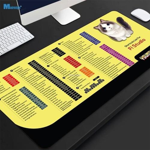 LED Luminous Keyboard Pad Mouse Pad Oversized Desk Pad XlRGB Desk Shortcut Keys Mouse Pad Protection Desktop Wrist Mouse Pad Xxl