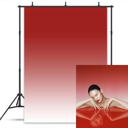 Red Gradient Portrait Color Photography Backdrop Kids Newborn Child Baby Background Model Pregnant Professioal Photostudio
