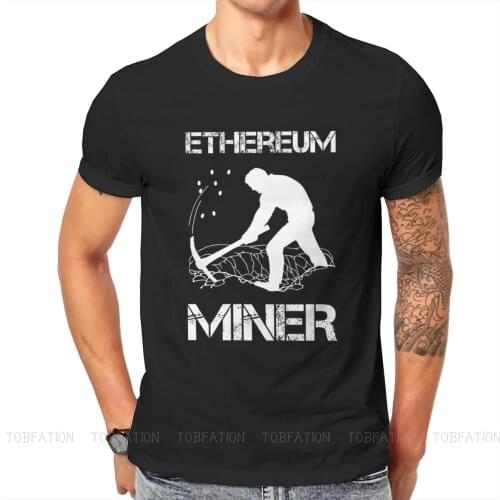 Crypto Cryptocurrency Ethereum Miner Holder T Shirt Vintage Punk Summer Oversized Cotton Mens Clothes Harajuku O-Neck TShirt