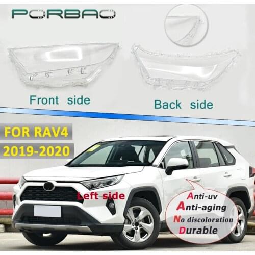 Car Headlight Lens Cover For Toyot RAV4 19-20 Transparent Lens Cover Headlamp Clear Shell Replacement DIY