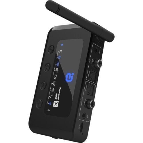 MR265 wireless music Bluetooth 5.0 audio receiver transmitter 2-in-1 aptX HD coaxial fiber optic speaker