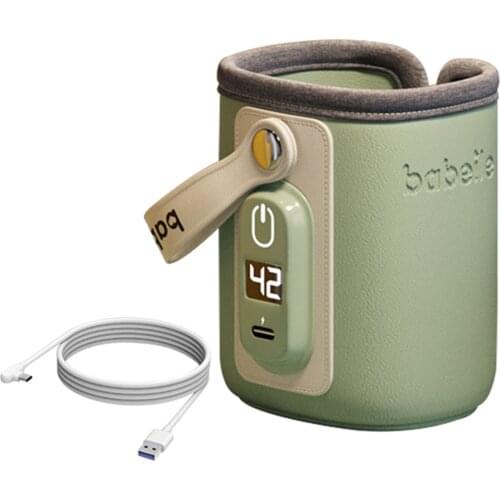 USB Milk Water Warmer Bag Baby Nursing Bottle Heater Baby Bottle Warmer USB LCD Display Travel Bottle Heater Milk Heating Keeper