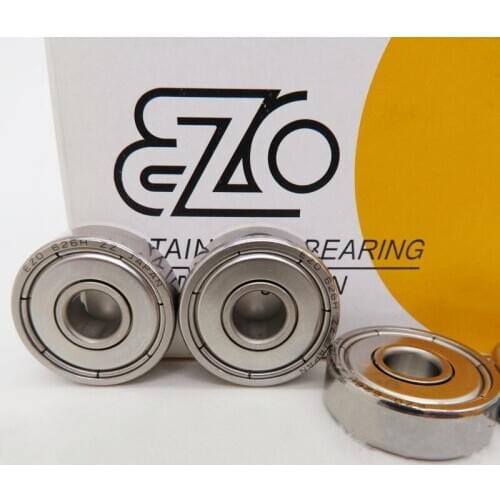 10pcs JAPAN EZO stainless steel bearing S626ZZ 6*19*6mm DDR-1960ZZ 626HZZ high precision miniature ball bearings 6mmx19mmx6mm