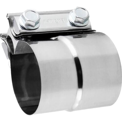 Durable Stainless Lap Joint Exhaust Clamp Sleeve Band 2.25 Inch to 2.5 inch
