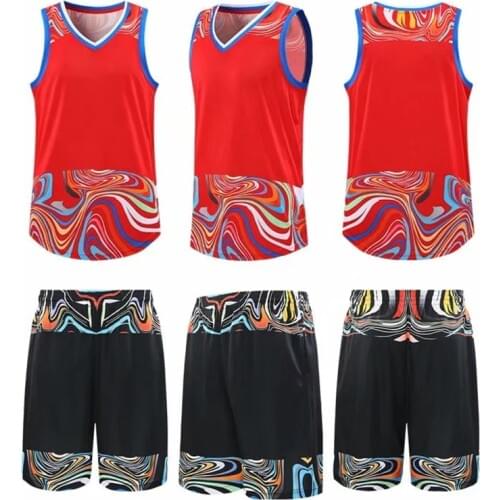 Plus Size Basketball Jersey Suits 2021 Men Women Blank Team Sportswear Short Set Clothes Kids Pocket Running Shirt Uniform Print