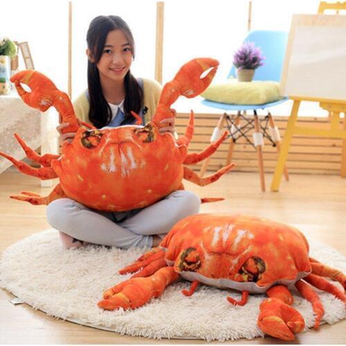 Fancytrader Realistic Simulated Crabs Plush Toy Giant Stuffed Animals Pillow Doll Decoration Gifts 60cm X 90cm