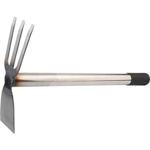 Gardening Flower Hoe with Anti-slip Handle Digging Weeding Rake for Home Garden Farming Agriculture Flower Planting Hand Tools