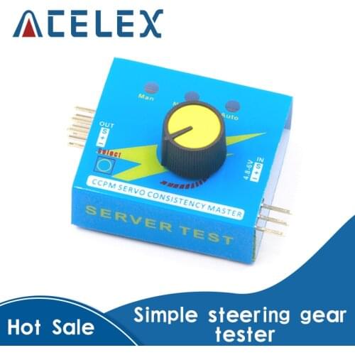 Servo Tester Gear Test CCPM Consistency Master Checker 3CH 4.8-6V with Indicator Light