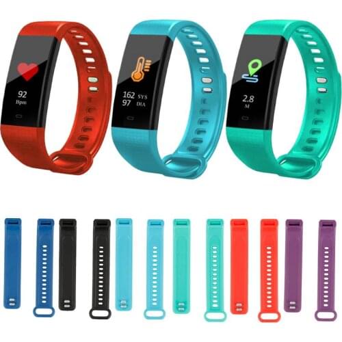 Silicone Bracelet 26cm For Y5 Watch Strap Sport Band Horloge Siliconen Polsband For Y5 Strap Smart Armband Smart Bracelet For Y5