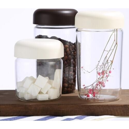 750ml450ml glass storage tank coffee beans sealed tank high borosilicate glass bottle