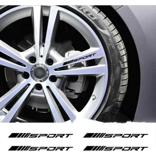 4pcs Car Wheel Decal Styling Accessories Sticker For Chevrolet Cruze Aveo Lacetti Captiva Cruz Niva Spark Orlando