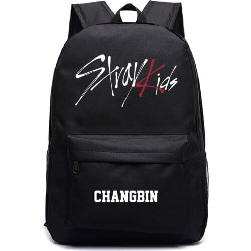 Stray Kids Backpack student schoolbag Girl Boy bookbag Women Men Casual Backpack Laptop knapsack Teen outdoor travel bag Mochila