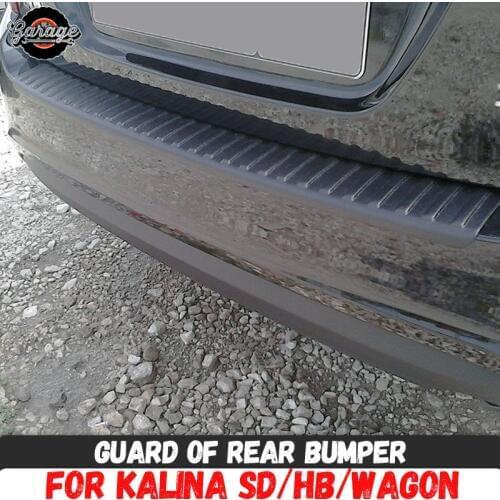 Guard of rear bumper for Lada Kalina SD / HB / Wagon 2004-2013 / 2013- ABS plastic accessories protective plate of scratches car