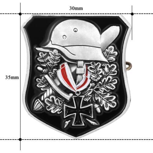 WW2 WWII German Helmet Badge Pin