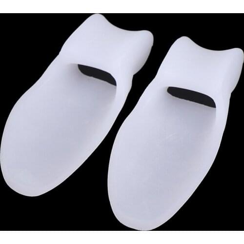 1 Pair Toe Straightener Separator Silicone Gel Protector Feet Care Tool Alignment Pain Relief Thumb Corrector Orthotics