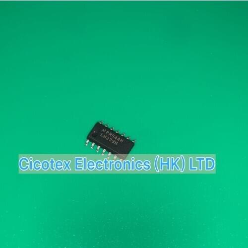 10pcs/lot LM339M X SOP-14 LM 339 MX IC COMPARATOR QUAD LO PWR 14SOIC LM339MX