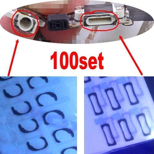 1000set Sponge Foam Slice Pads sticker for iPhone 5 Charger Charging Dock Port Connector sticker Adhesive Replacement