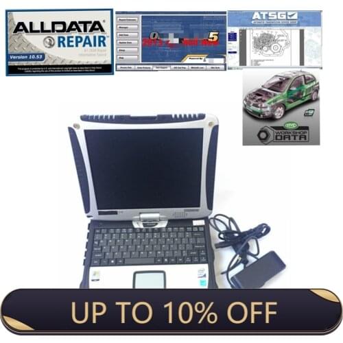 2021 Hot Sale 1TB HDD Alldata Laptop Alldata 10.53 Mitchel.l OD Repair Software ATSG Vivid Workshop Data Installed In CF19