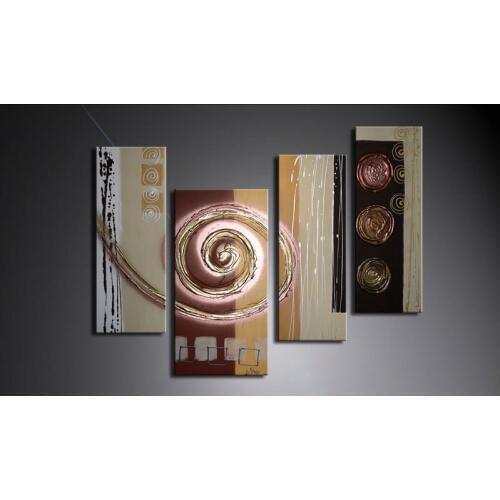 4 Pieces abstract hand painted Modern Canvas Painting Wall Art Cuadros Paintings for Living Room Home Decor