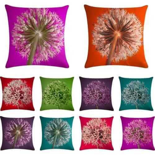 45cm*45cm Color bottom petals flowers design linen/cotton throw pillow covers couch cushion cover home decorative pillows