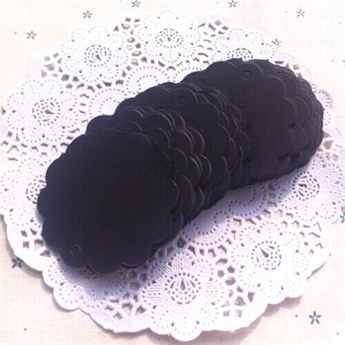 500pcs 6*6cm black paper tag, message card, children gift tag/cards, blank handmade card/tags, zakka baking card/tag