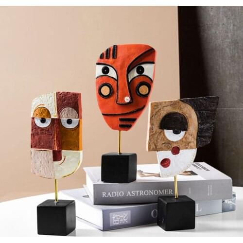 Home Decoration Accessories For Living Room Nordic INS Abstract Character Art Modern Simple Figurine Wine Cabinet Resin Porch