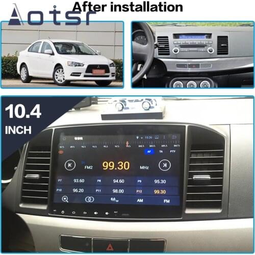 Android 9.0 IPS GPS Navigation Car Radio Player For Mitsubishi Lancer EVO Galant Fortis 2007-2017 Multimedia Player Head Unit