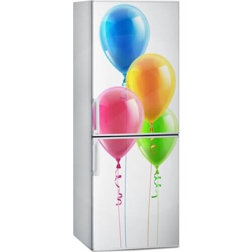 Free shipping DIY colorful ballons view Waterproof SelfAdhesive Refrigerator Sticker Door Cover home decoration accessories