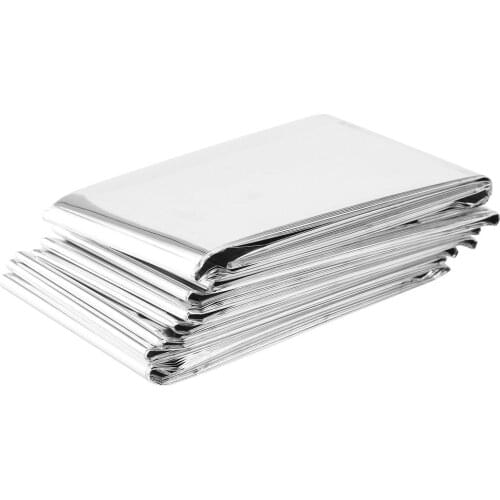 Large size Waterproof Disposable Outdoor Military Survival Emergency Rescue Space Foil Thermal Blanket First Aid Sliver Curtain