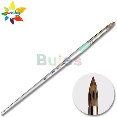 Original Japan Holbein 1100R Badger hair Synthetic fiber Round head pen Acrylic pigment Oil painting brush pen Art supplies