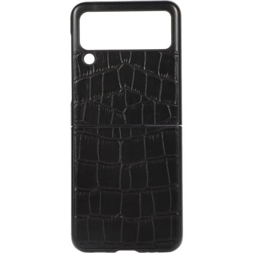 Genuine Leather Crocodile Pattern 2021.7 New For Galaxy Z Flip 3 Case For Galaxy Z Flip 3 5G Fold Case