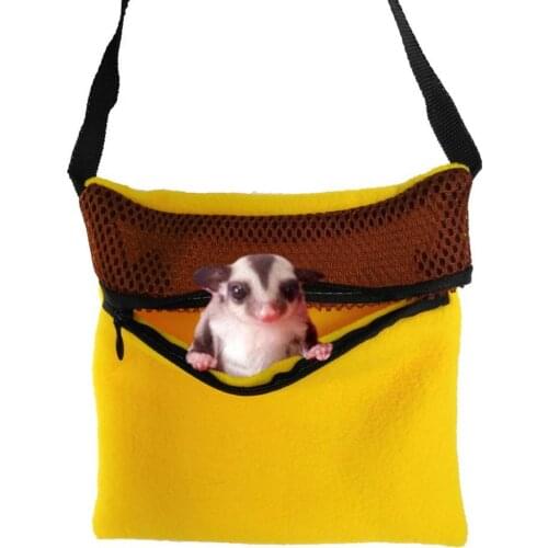 Pet Travel Bag Portable Breathable Hamster Hedgehog Bag Carrier Cage Pets Outdoor Travel Pouch Pet Travel Bag