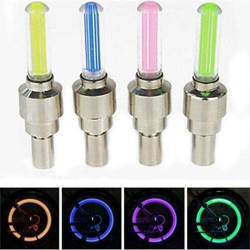 1 pcs bike lights with battery mountain road bike bicycle light lights LEDS Tyre Tire Valve Caps Wheel spokes LED Light BL0160