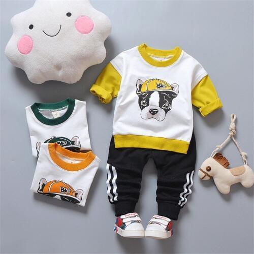 Cotton 2019 new autumn active casual kid suit children set baby clothing girls clothing boys clothing baby clothes clothing set