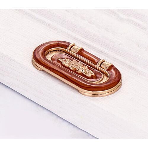 Vintage Mahogany European Handles Shoebox Cabinet Handles Closet Door Drawer Knobs Wardrobe Pulls Pullers With Screws Hardware