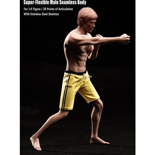 12in Male Body 1/6 Asia Muscle Male Model Toys Super Flexible Male Seamless With Stainless Steel Skeleton PL2016-M32 Kids Toys