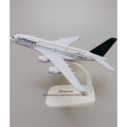 Alloy Metal Germany Air Lufthansa A380 Airlines Airplane Model Lufthansa Airbus 380 Airways Plane Model Aircraft Kids Gifts 16cm