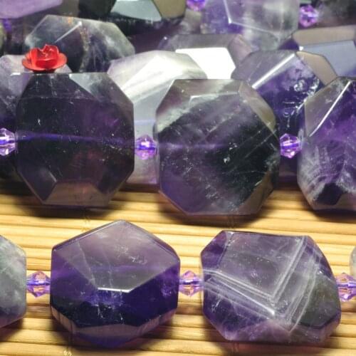 Natural Dog Teeth Amethyst Faceted Nugget Chunk Loose Beads Wholesale Gemstone Purple Semi Precious Stones Diy Jewelry Making