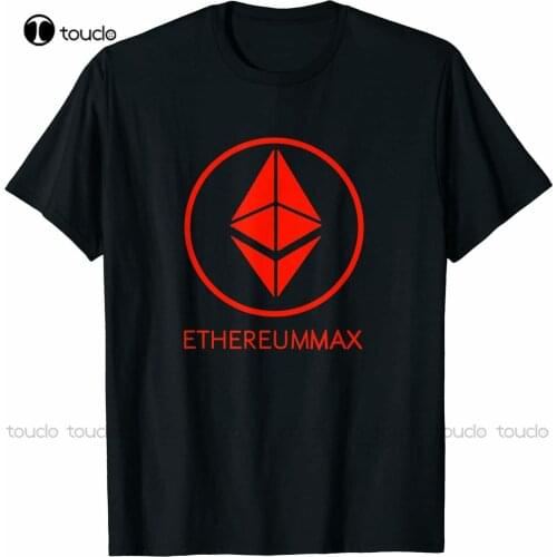 New Ethereummax Token Crypto Ethereum Max Emax Cryptocurrency T-Shirt Cotton T Shirt Tee