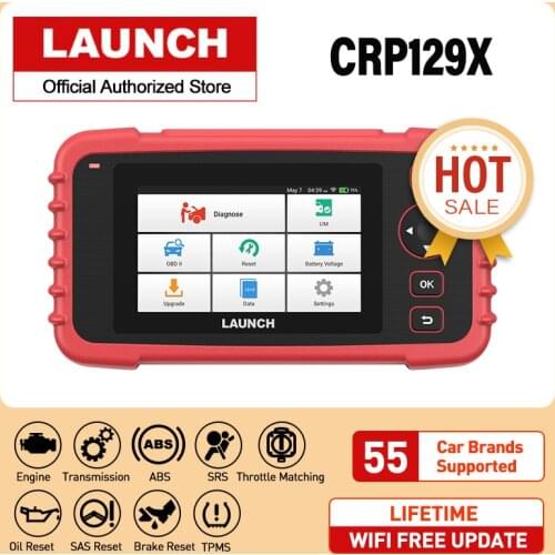 Official Launch CRP129X OBD2 Scanner Engine ABS SRS AT Diagnostic Tool TPMS Reset Creader 129X OBDII Code Reader CRP129