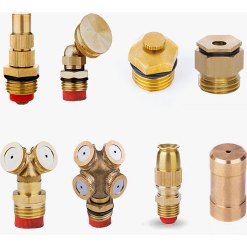 1/2" Adjustable Brass Spray Misting Nozzles Garden Watering Irrigation Brass Spray Nozzles