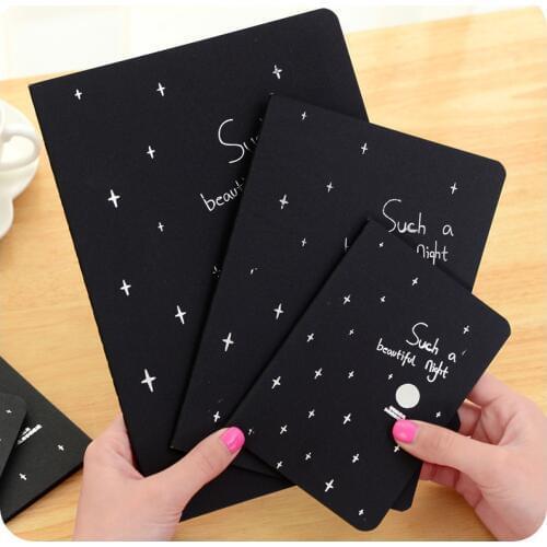 28 Sheets A4 A5 A6 Sketchbook Diary Drawing Painting Graffiti BlackPaper Ketch Book Notebook School Supplies