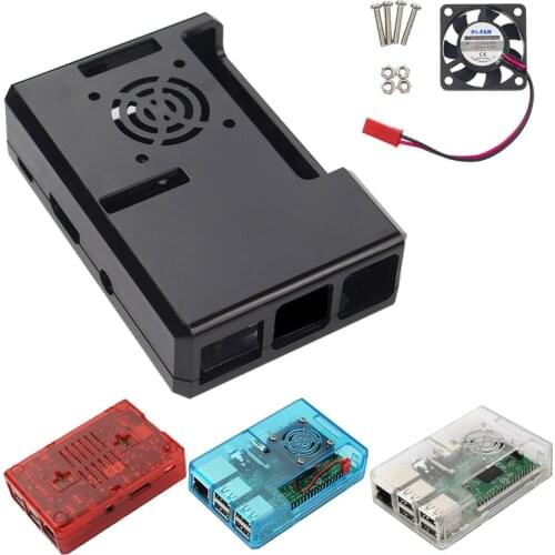 Protective Case+Fan for Raspberry Pi 3 ABS Casing Mute Heat Dissipation Cooling Fan GDeals