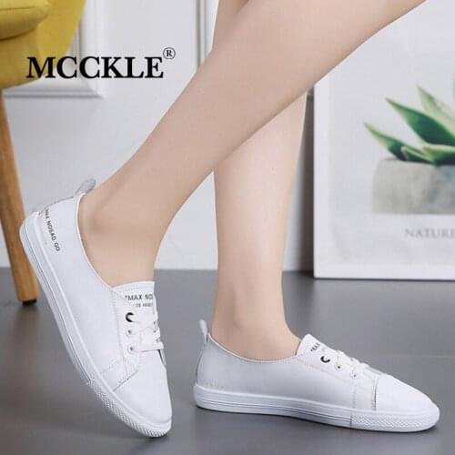 Women Flats White Shoes Sneakers Ladies PU Leather Slip On Soft Flat Woman Vulcanized Comfort Casual New Fashion Female Shoe