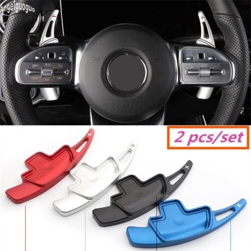 4 color Car Steering Wheel Paddle Shift Speed Shifter Accessories For Mercedes Benz 2019-20 Year C E S G class GLE W206 W213 etc