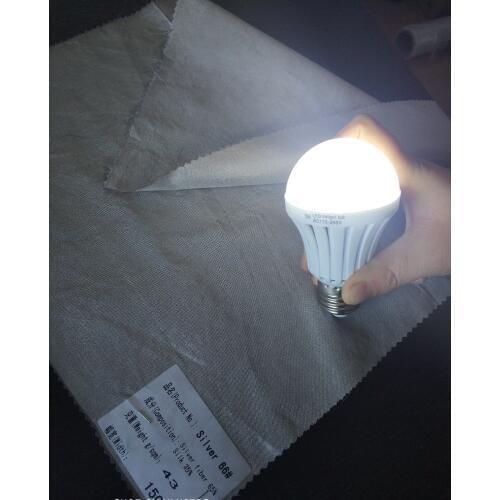 65% silver fiber 35% silk shielding fabric radiation protection electroconductive fabric